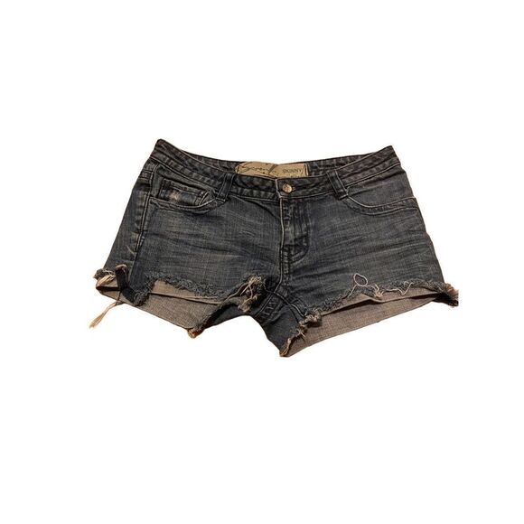 Seven Distressed Jean Shorts - Picture 1 of 4